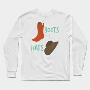 Cowboy Boots & Hats Long Sleeve T-Shirt